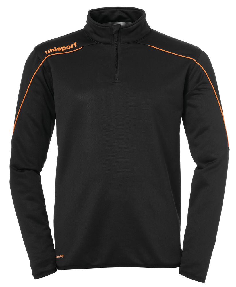 Uhlsport Stream 22 1/4 ZIP TOP - schwarz/fluo orange