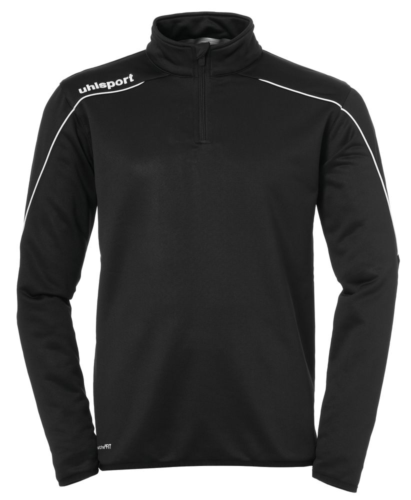 Uhlsport Stream 22 1/4 ZIP TOP - schwarz/weiß