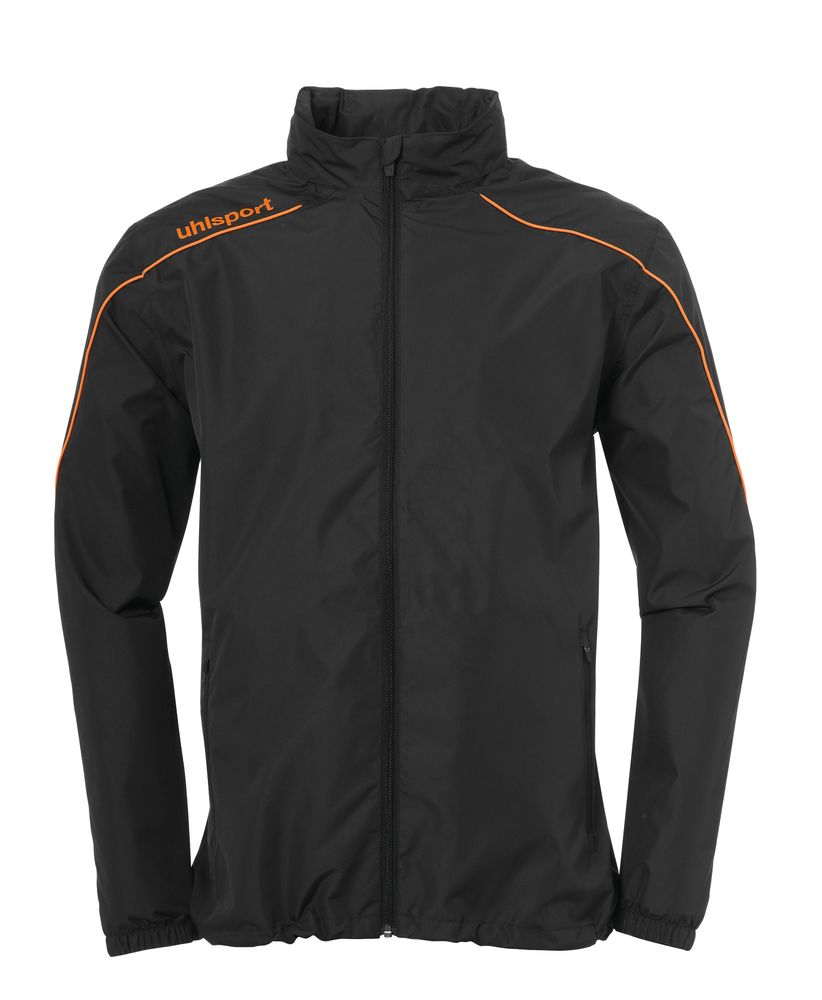 Uhlsport Stream 22 ALL WEATHER JACKET - schwarz/fluo orange