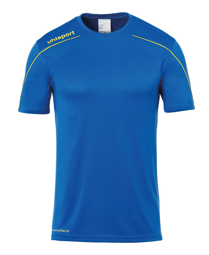 Uhlsport Stream 22 TRIKOT KURZARM - azurblau/limonengelb