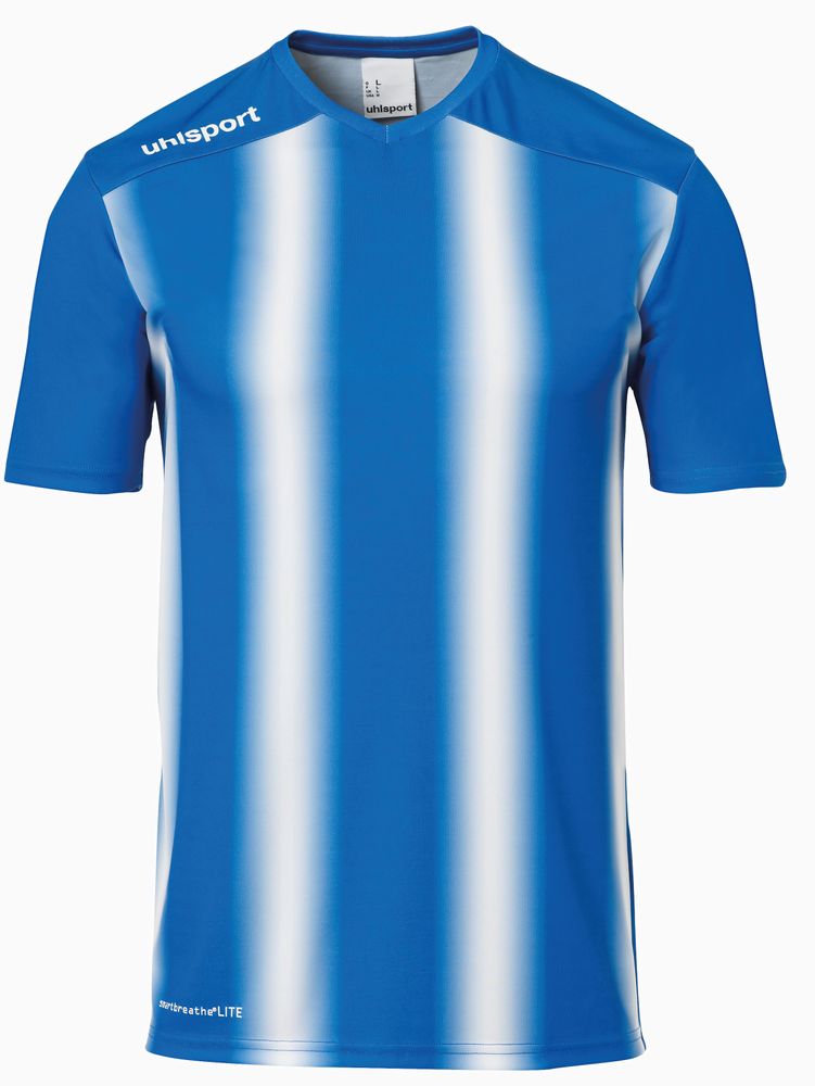 Uhlsport STRIPE 2.0 TRIKOT KURZARM - azurblau/weiß