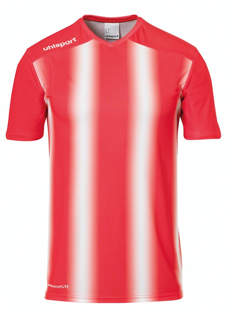 Uhlsport STRIPE 2.0 TRIKOT KURZARM - rot/weiß