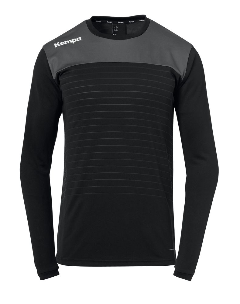 Kempa EMOTION 2.0 LANGARMSHIRT - schwarz/anthra