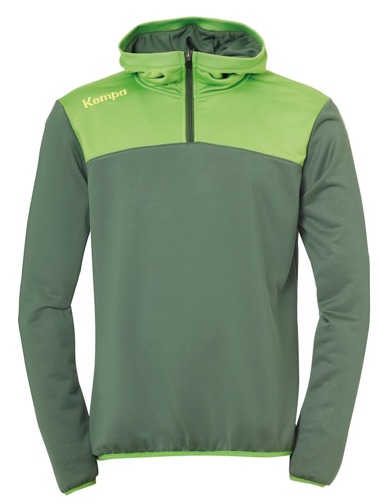 Kempa EMOTION 2.0 QUARTER ZIP HOODY - dragon grün/hope grün
