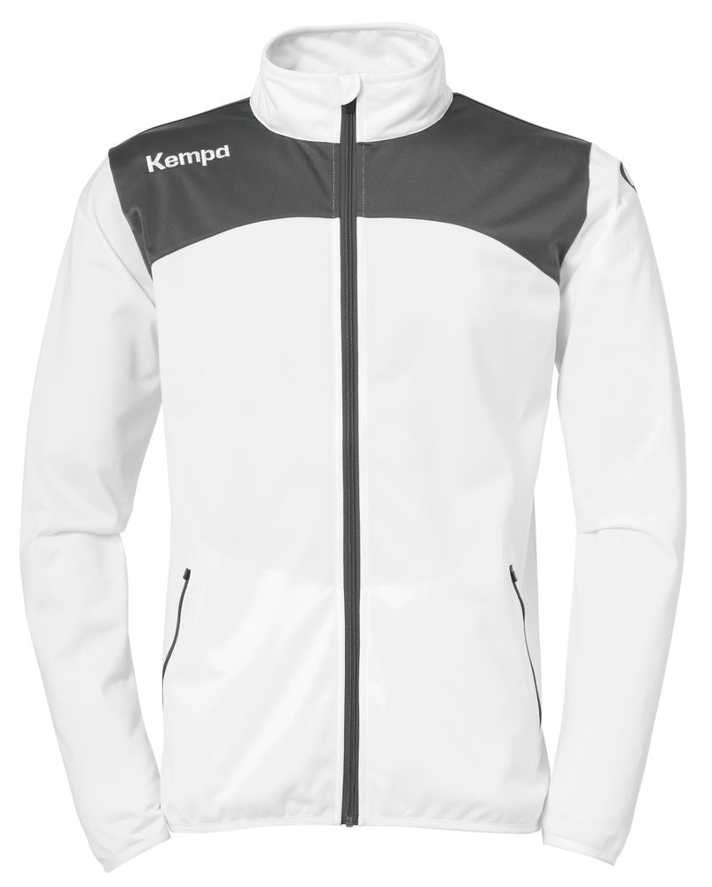 Kempa EMOTION 2.0 POLY JACKET - weiß/anthra