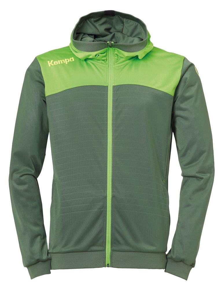Kempa EMOTION 2.0 HOOD JACKET - dragon grün/hope grün