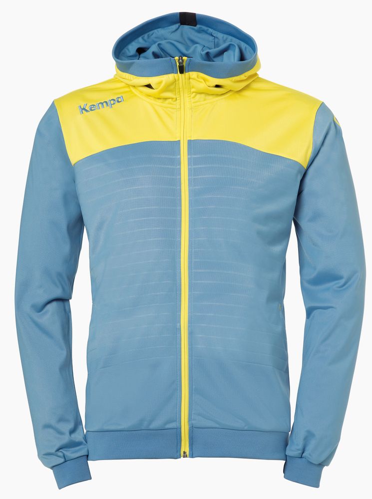 Kempa EMOTION 2.0 HOOD JACKET - dove blau/limonengelb