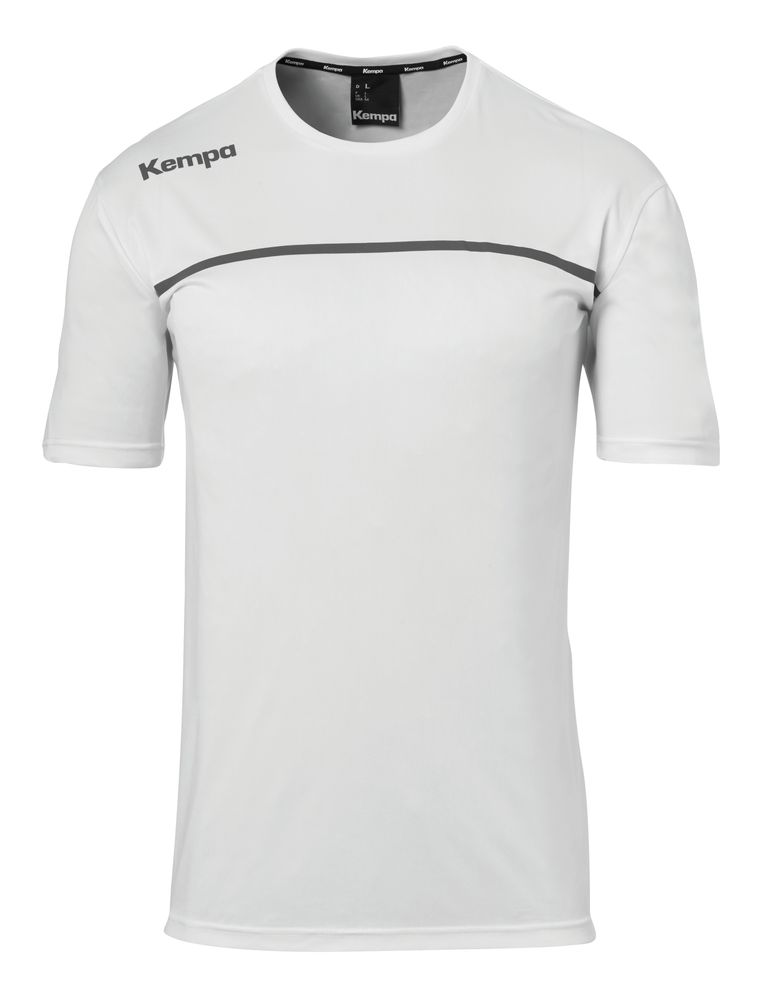Kempa EMOTION 2.0 POLY SHIRT - weiß/anthra