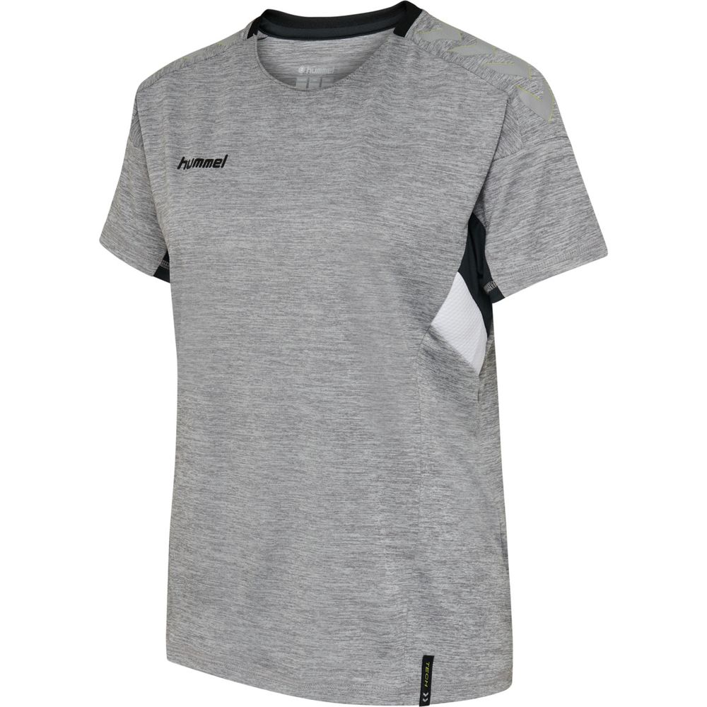 Hummel TECH MOVE JERSEY WOMAN S/S - grey melange
