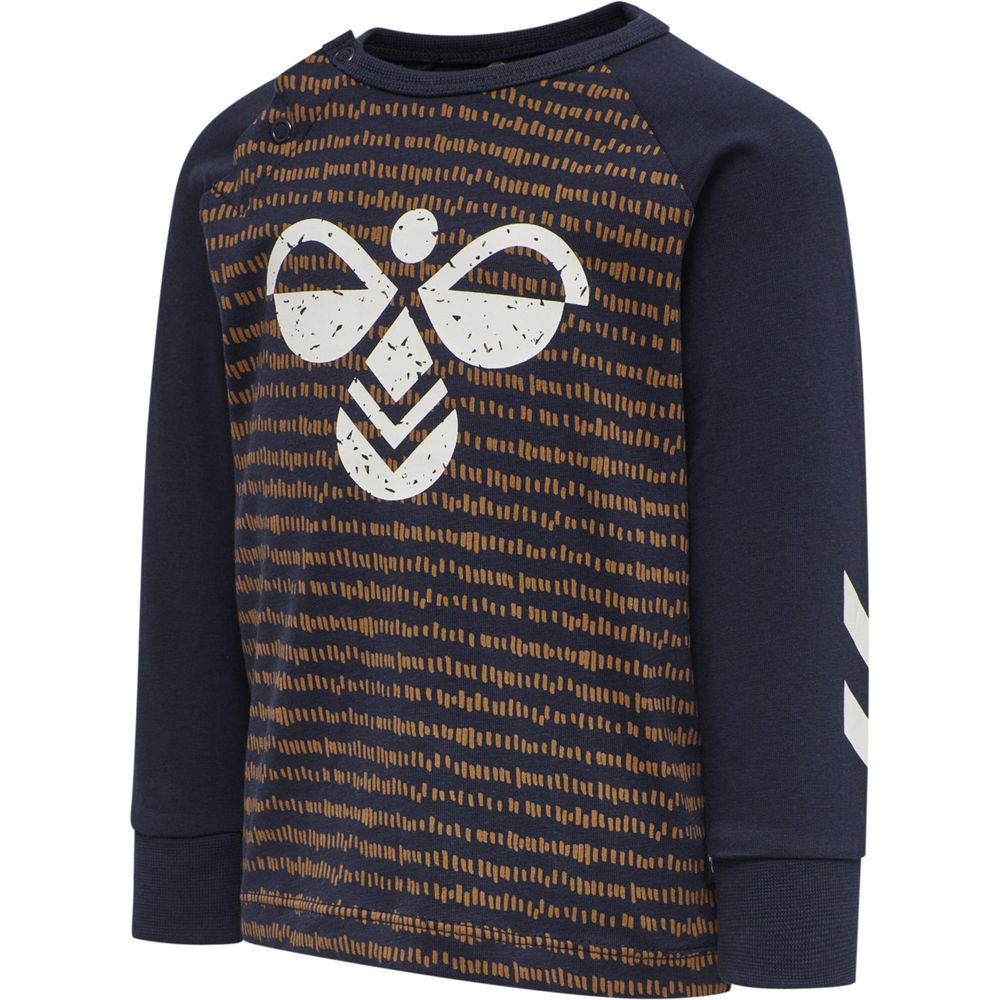 Hummel hmlBUSTER T-SHIRT L/S - black iris