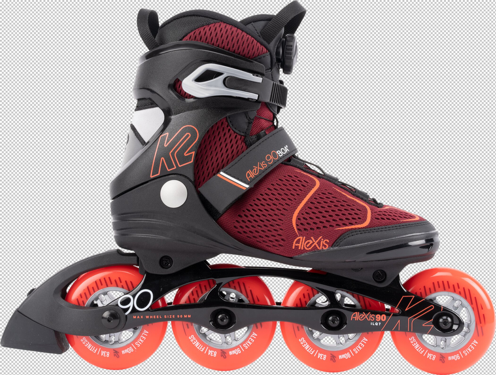 K2 Alexis 90 Boa Burgandy_orange,burandy-or - burandy-orange
