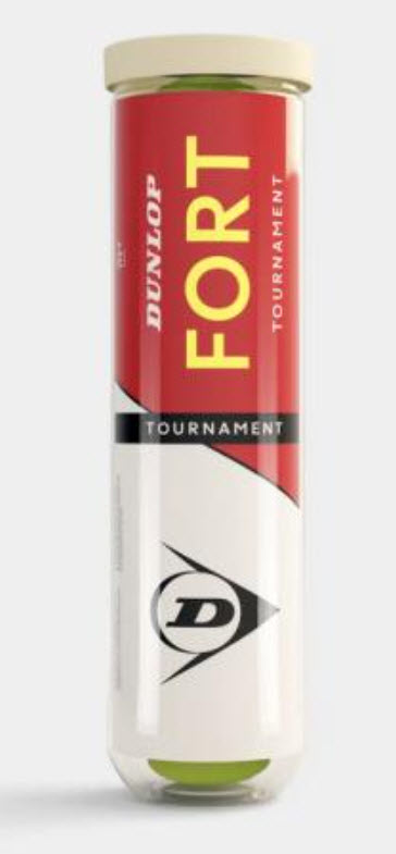 Dunlop Tennisbälle D TB FORT TOURNAMENT 4 Stück - gelb