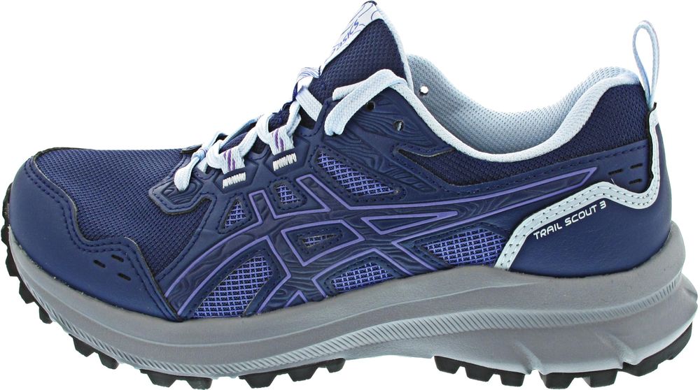 Asics Laufschuhe Trail Scout 3, Leder, für Damen - Indigo Blue / Light Blue