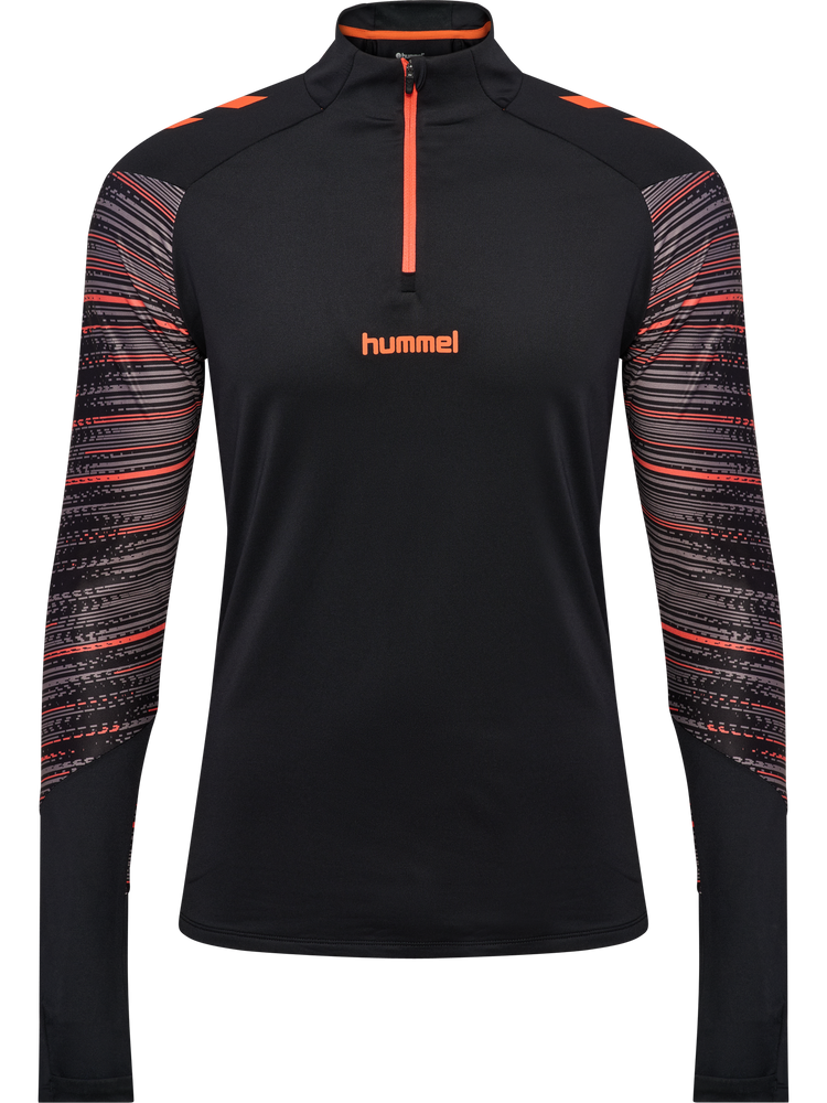 Hummel Hmlblaze Pro Training Half Zip - black/orange