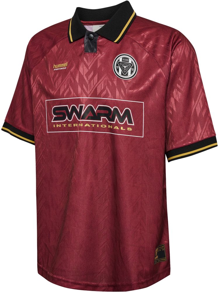 Hummel Hmlloose Bay Soccer Jersey S/S - syrah