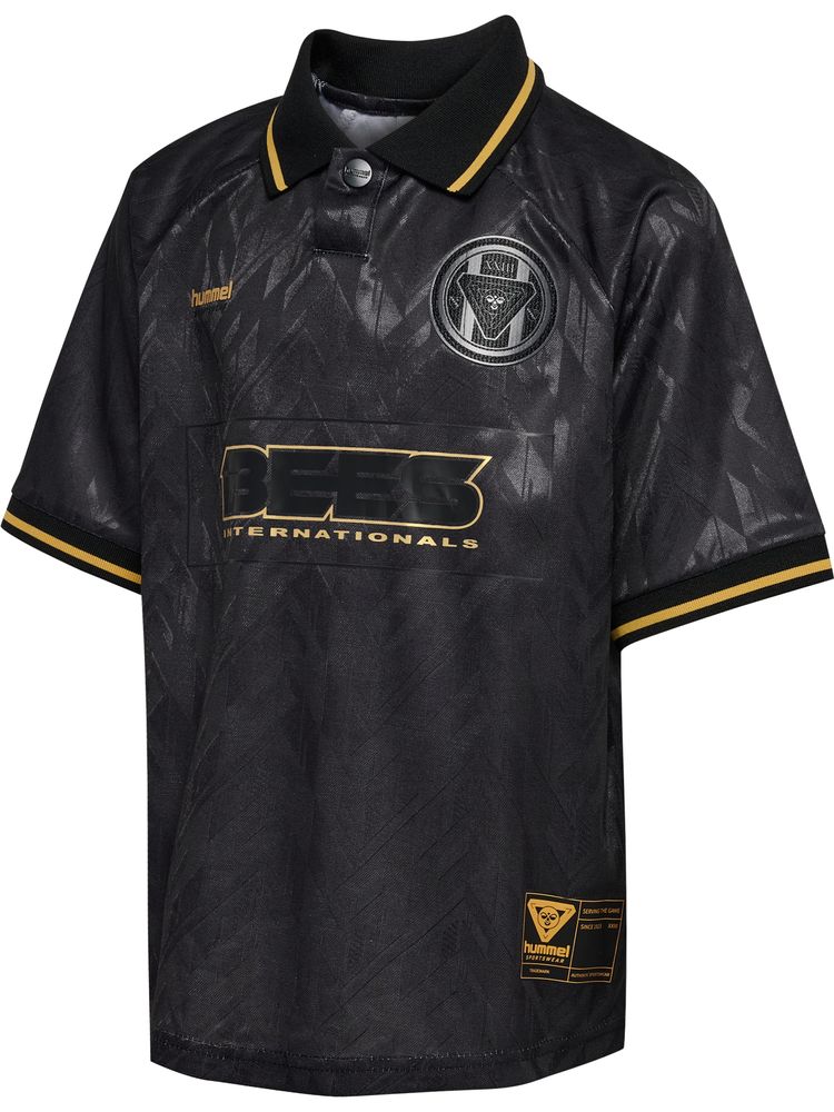 Hummel Hmljr Loose Bay Soccer Jersey S/S - black