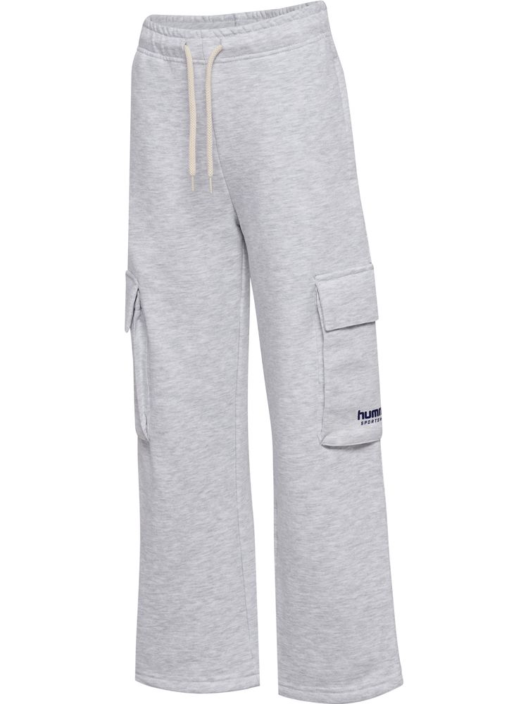 Hummel Hmljr Loose Wl Cargo Sweatpant - light grey melange