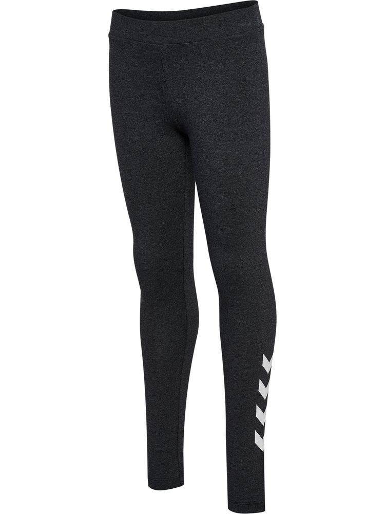 Hummel Hmljr Logo Tights - black melange