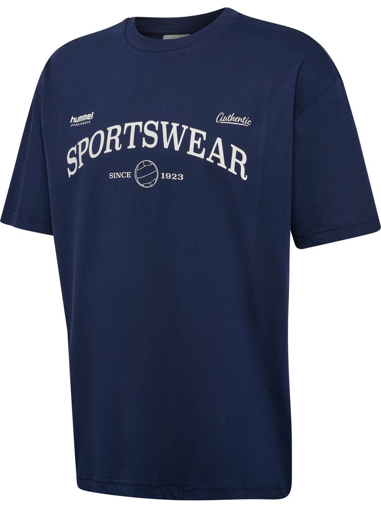 Hummel Hmlloose Tee S/S Club Sportswear - dress blues