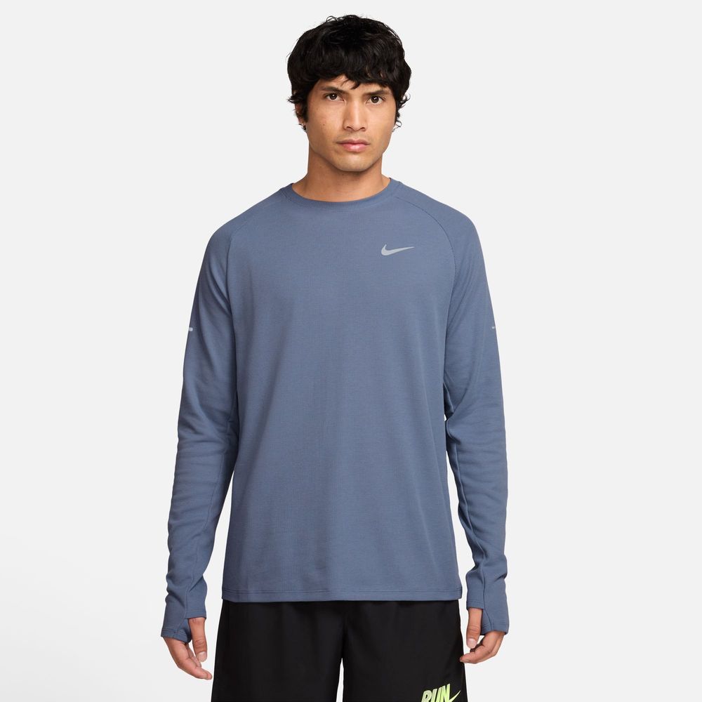 Nike M NK DF STRIDE WAFFLE CREW - WORLD INDIGO/REFLECTIVE SILV
