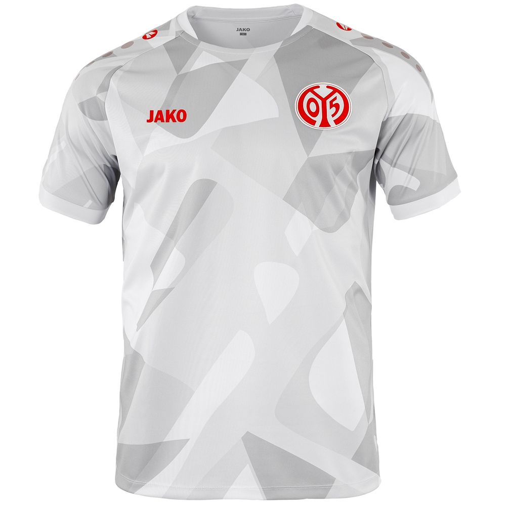 Jako Mainz 05 Warm-Up T-Shirt - grau/weiß