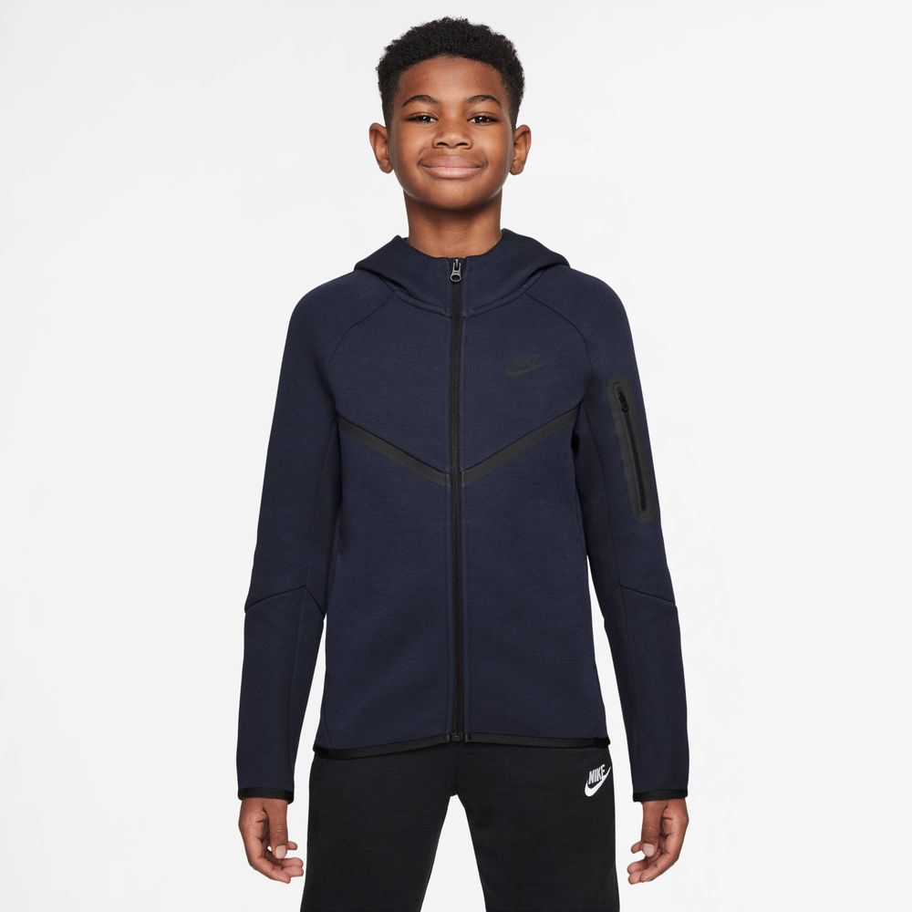 Nike B Nsw Tch Flc Fz - Pd - obsidian/black/black