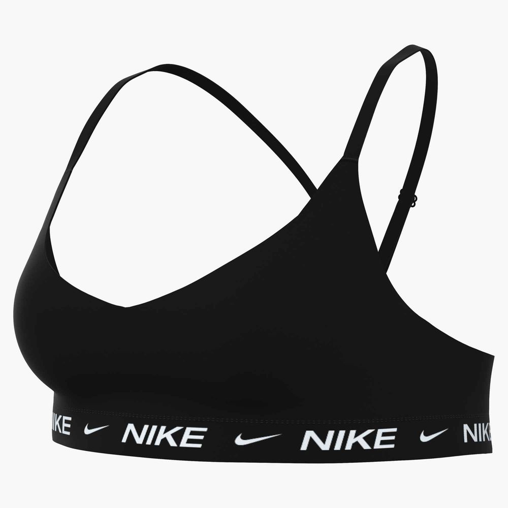 Nike Indy Light Support Sport-BH mit Polster und verstellbarer Passform (große Größe) Damen - Black / White