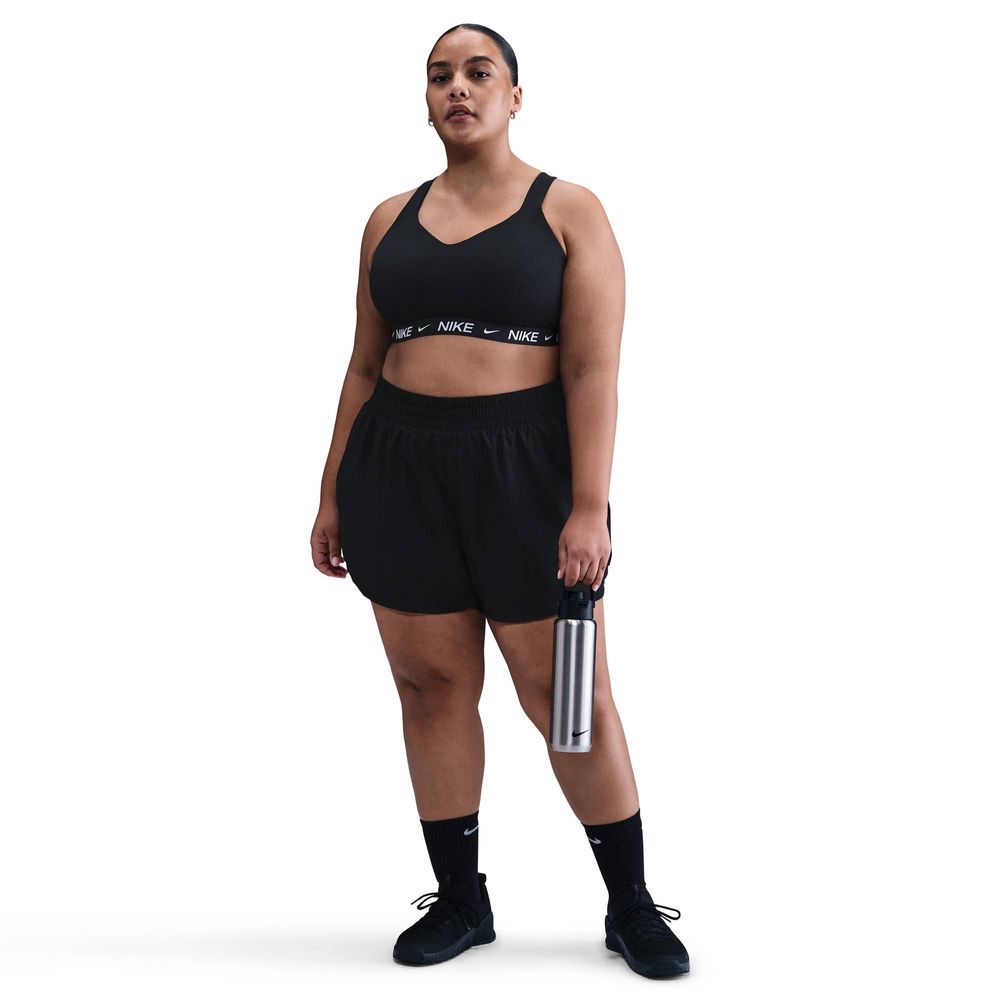 Nike Indy High Support Sport-BH mit Polster und verstellbarer Passform (große Größe) Damen - Black / White