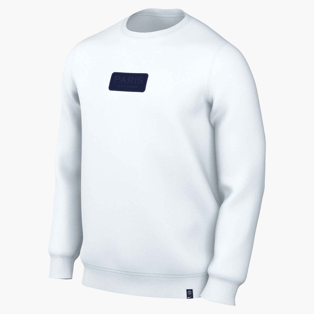 Nike Paris Saint-Germain Club Sportswear Sweatshirt Herren - White / Midnight Navy