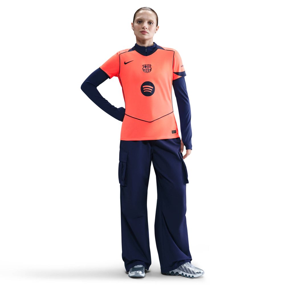 Nike Fcb W Nk Df Jsy Ss Stad 3R - bright mango/midnight navy/midnight