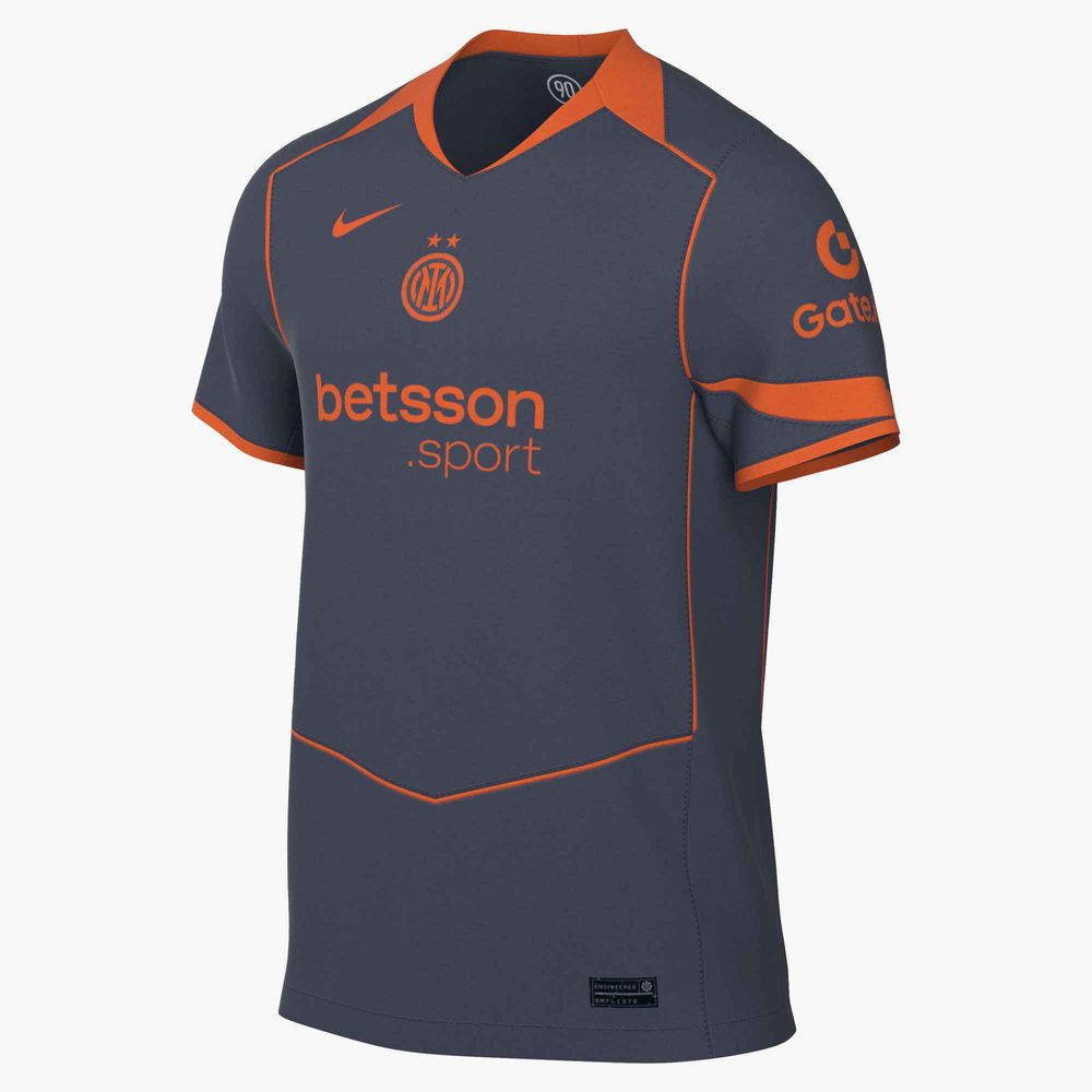Nike Inter M Nk Df Jsy Ss Stad 3R - thunder blue/safety orange/safety o