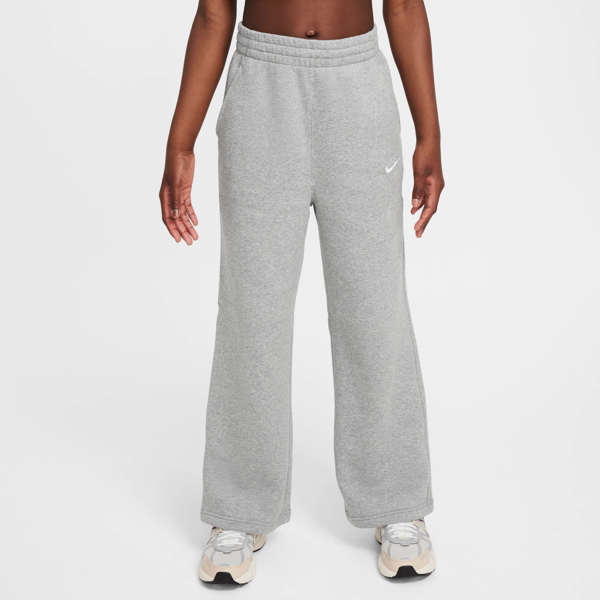 Nike G Nsw Club Flc Wl Pnt Lbr - dk grey heather/base grey/white