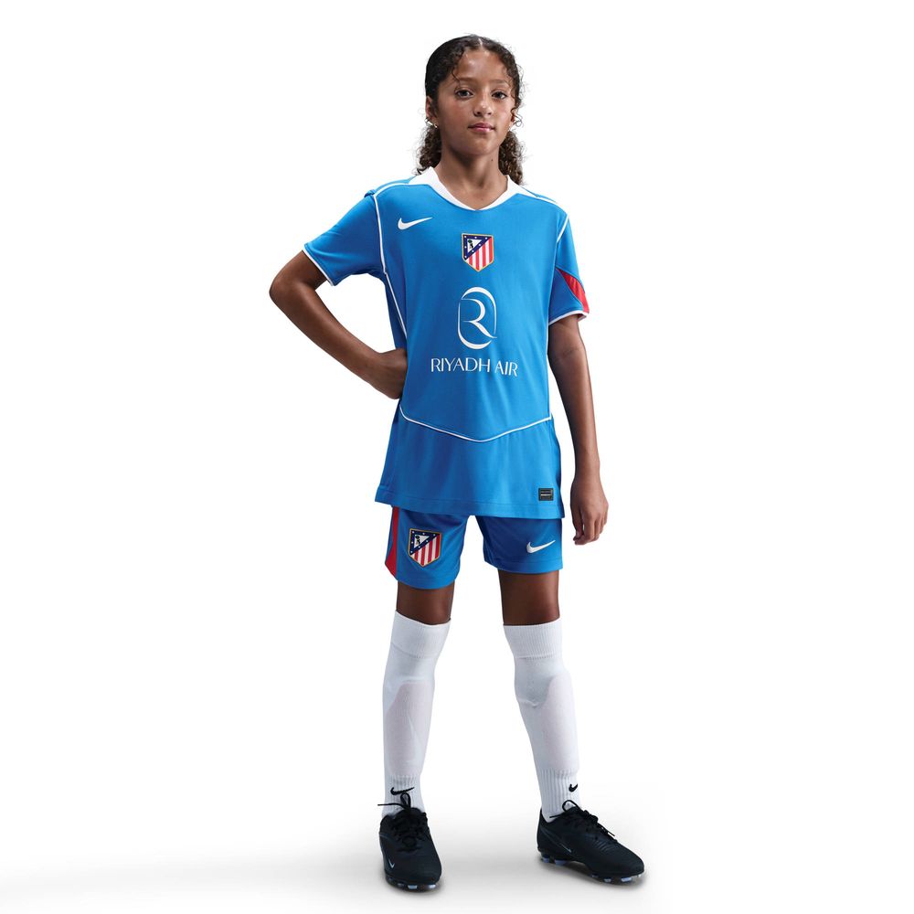 Nike Atm Y Kinder Nk Df Jsy Ss Stad 3R - photo blue/sport red/white/white