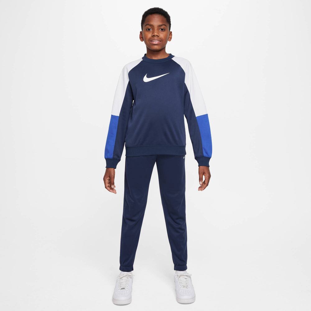 Nike K Nsw Df Tracksuit Pk Crew - midnight navy/white/game royal/whit