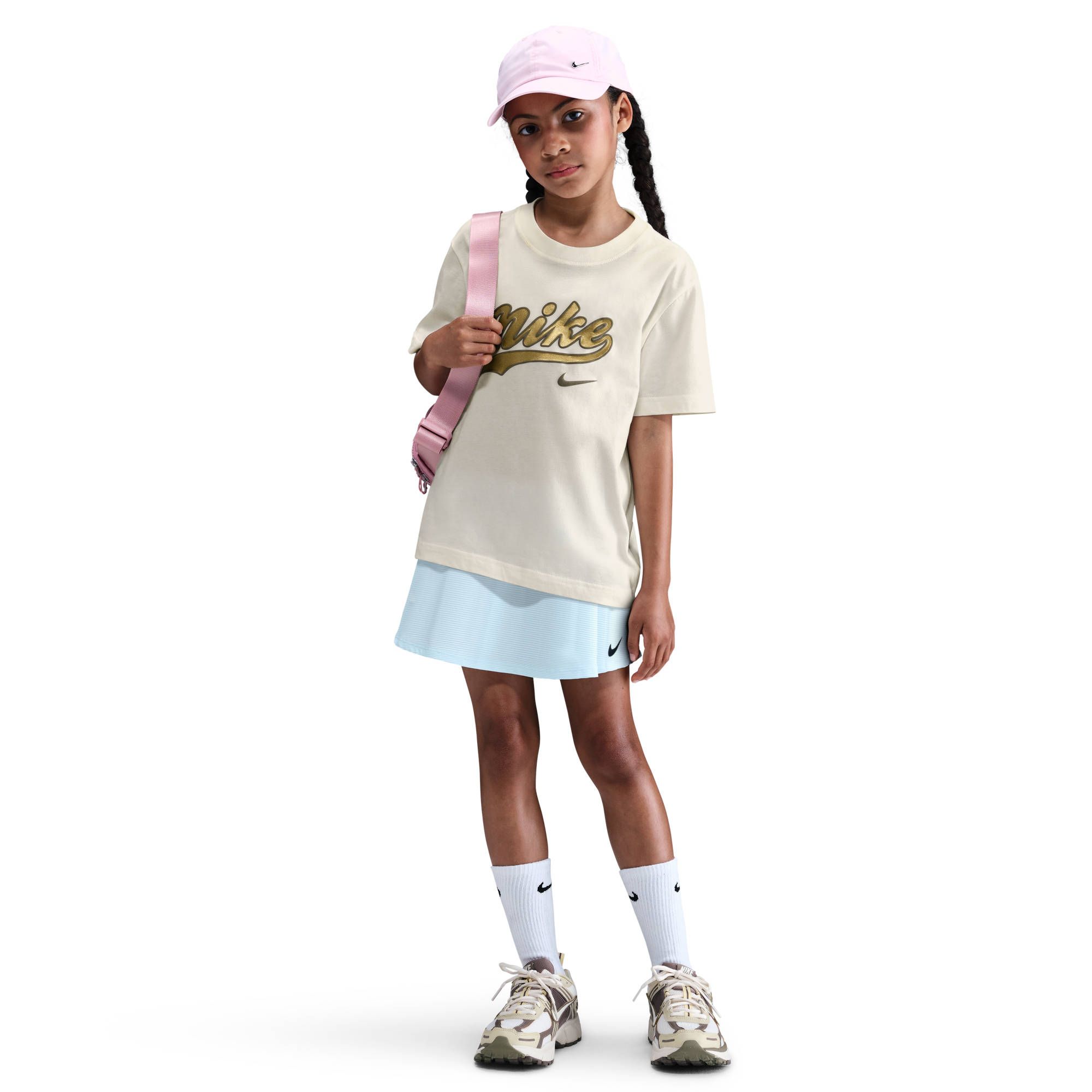 Nike G Nsw Trend Bf Tee - sail/metallic gold