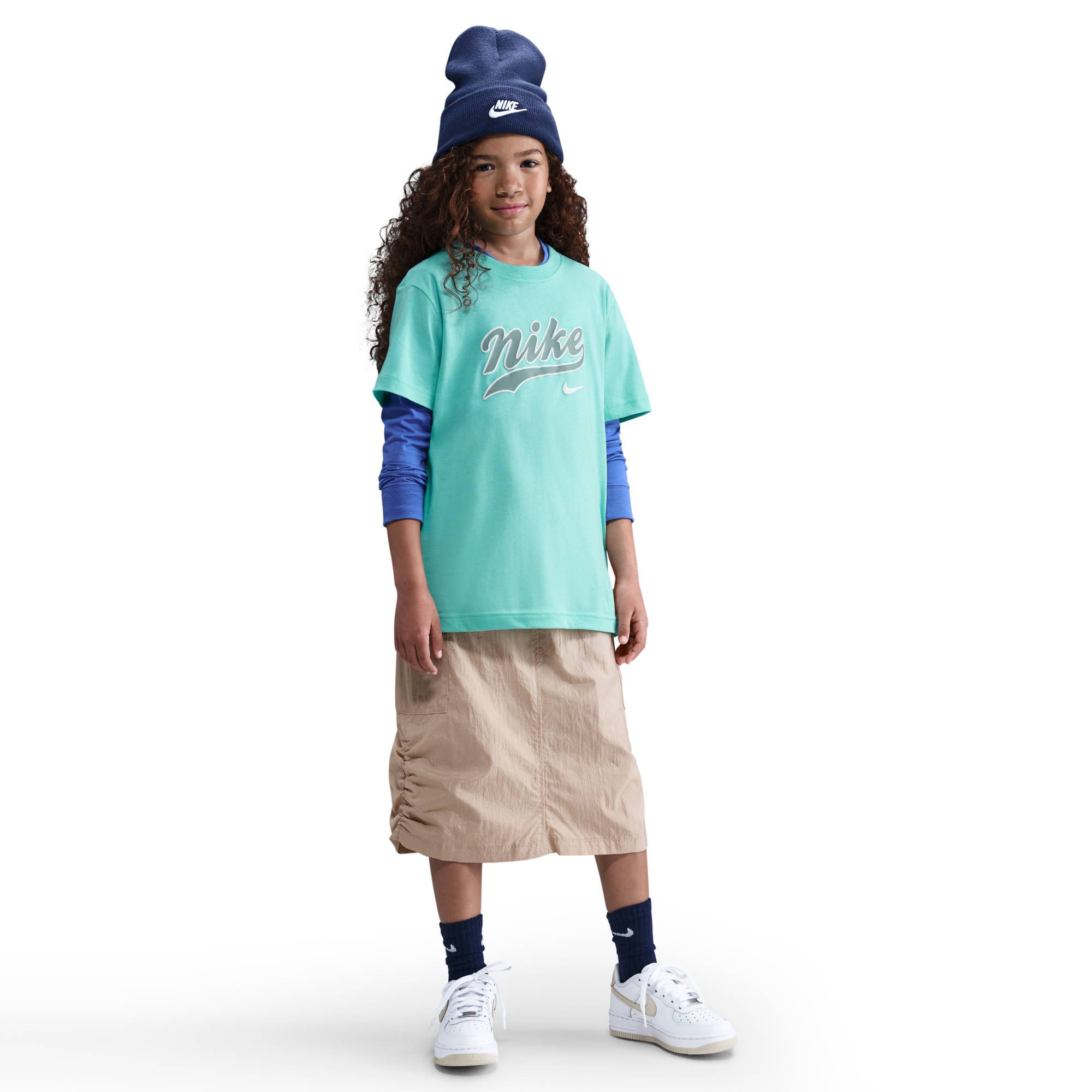 Nike G Nsw Trend Bf Tee - bleached turq/cannon
