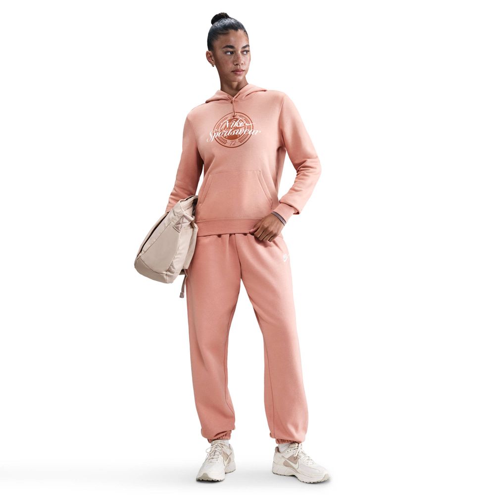 Nike W Nsw Club Flc Gx Std Po Hdy - rose gold
