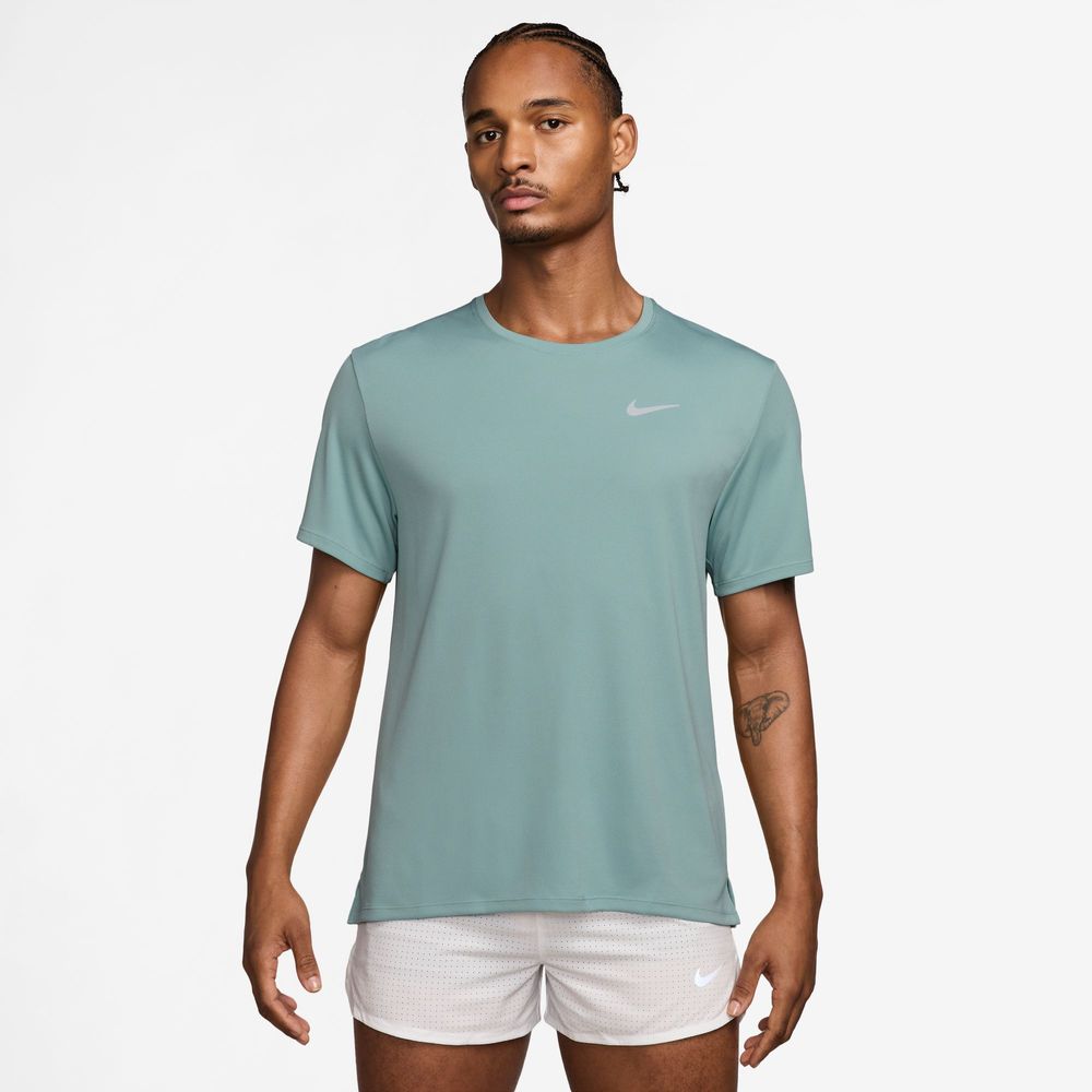Nike M Nk Df Uv Miler Ss - cannon/reflective silv