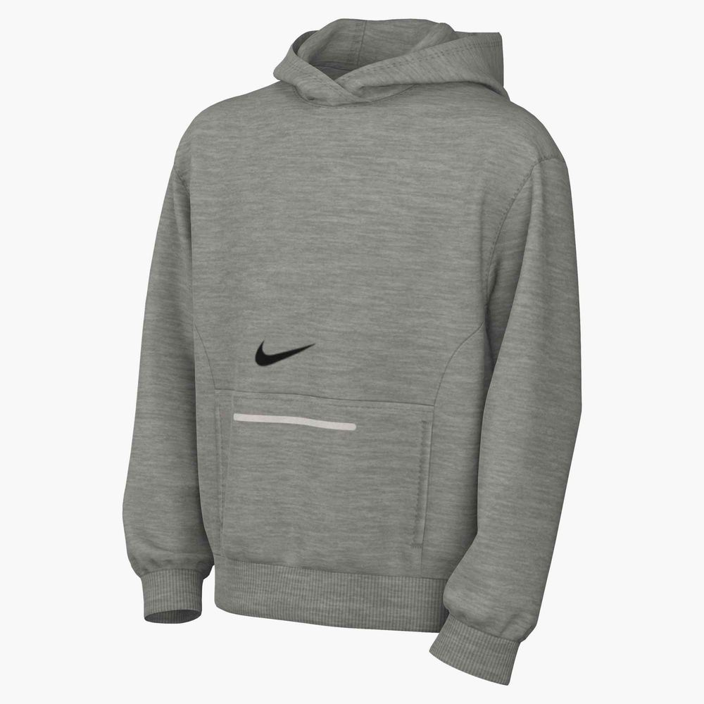 Nike K Nsw Club Flc Hdy Brnd Nrg - dk grey heather/black