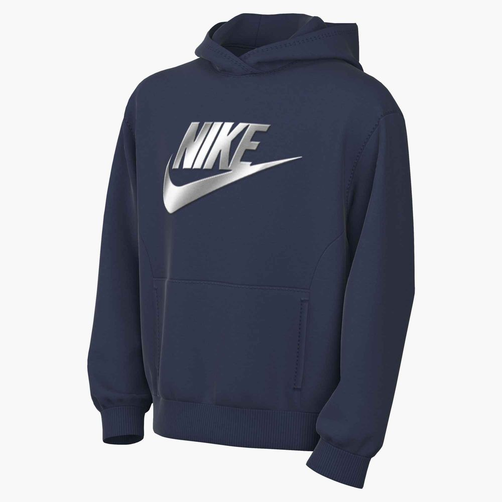 Nike K Nsw Club Flc Hdy Gold Satn - midnight navy/metallic silver