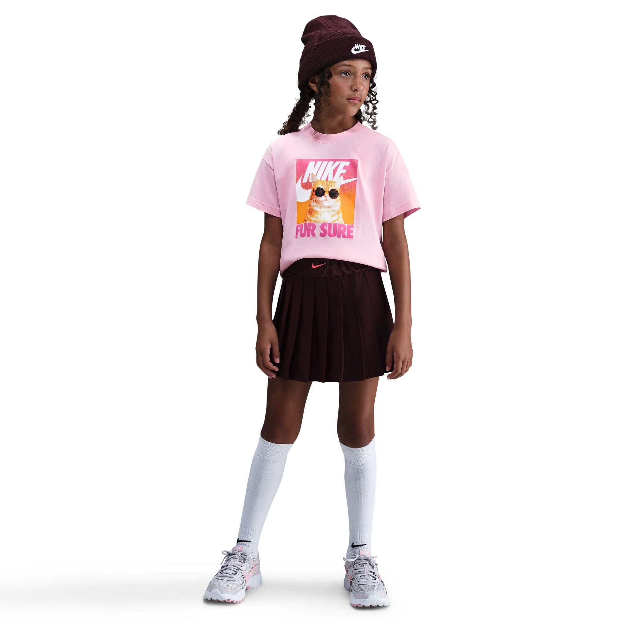 Nike G Nsw Tee Photo Cute Animal - med soft pink