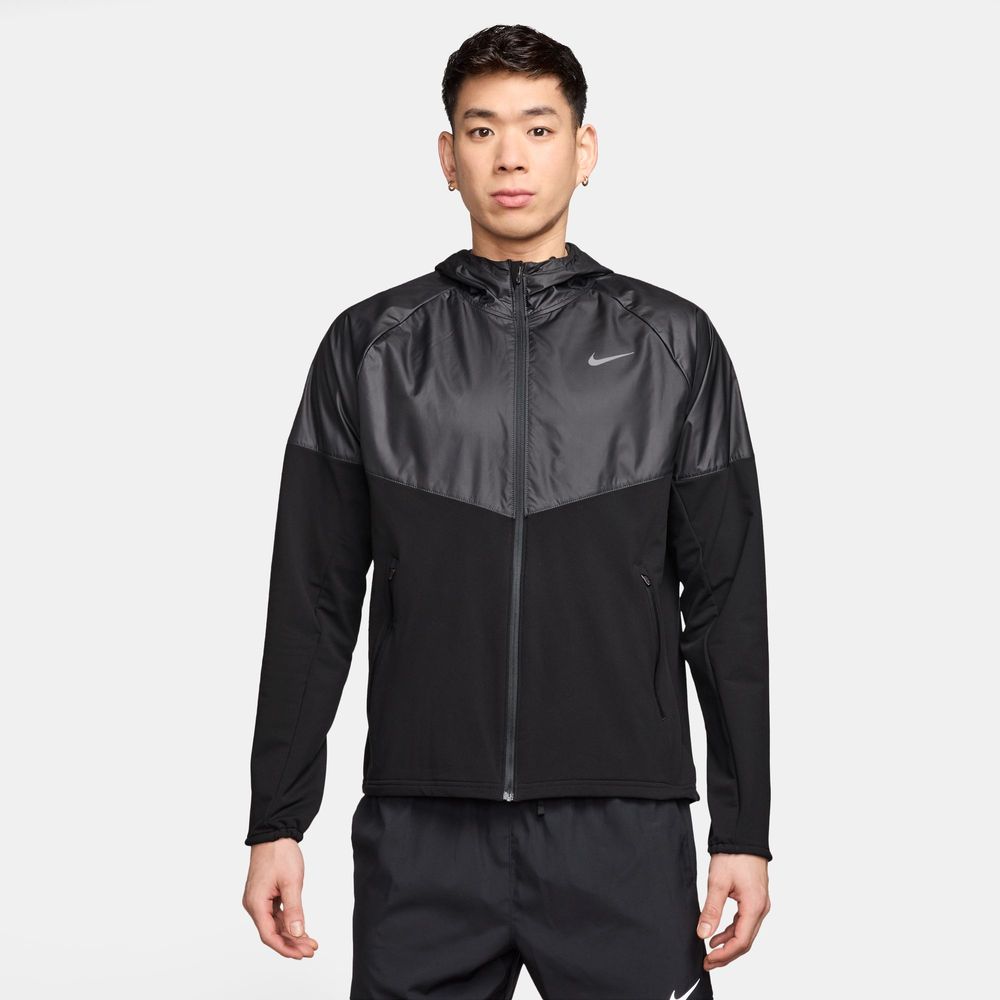 Nike M Nk Rpl Wntrzd Miler Jacke - black/anthracite/reflective silv