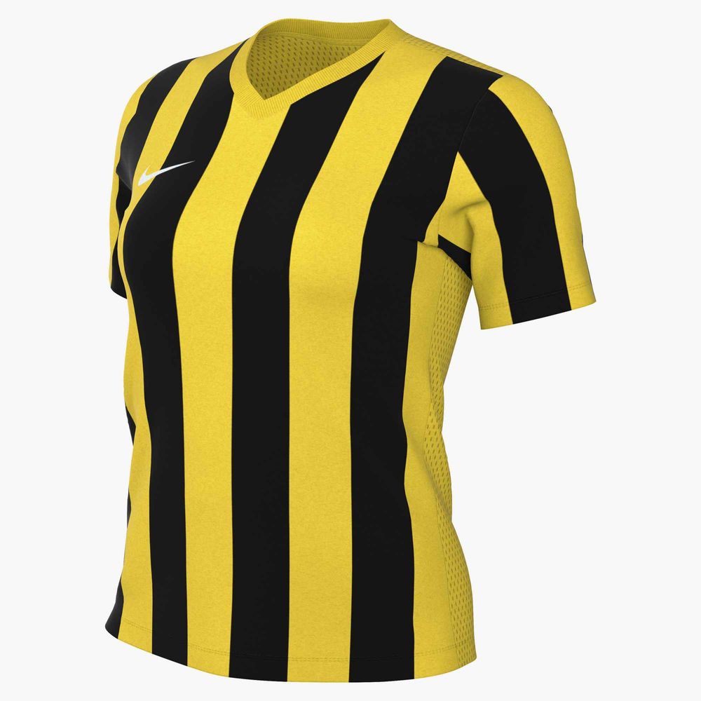 Nike W Nk Df Strp Dvsn V Jsy Ss - tour yellow/black/white