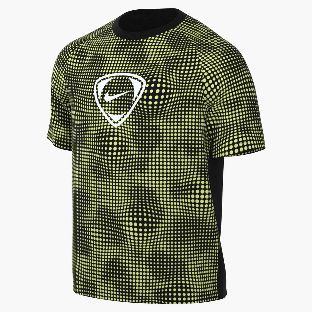 Nike M Nk Df Acd+ Ss Top Aop - limelight/black/white