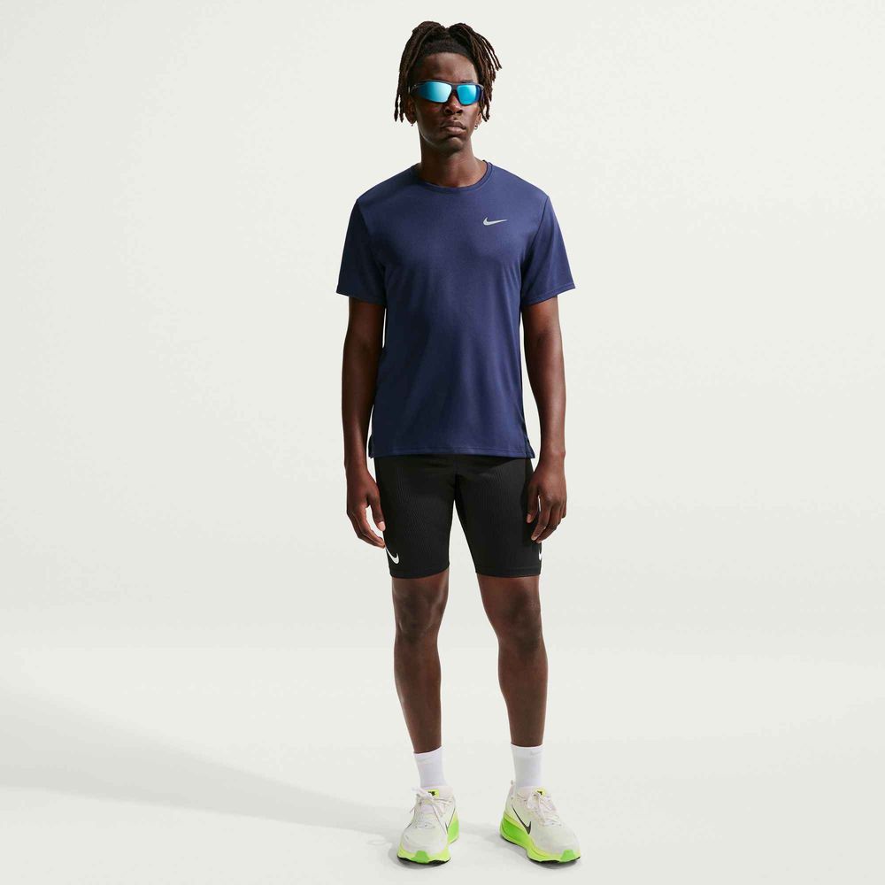 Nike M Nk Df Uv Miler Ss - midnight navy/reflective silv