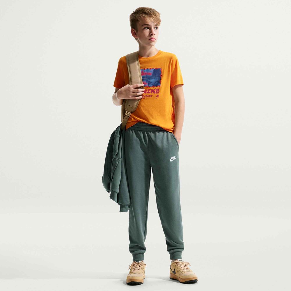 Nike K Nsw Club Ft Jggr Lbr - mineral slate/white