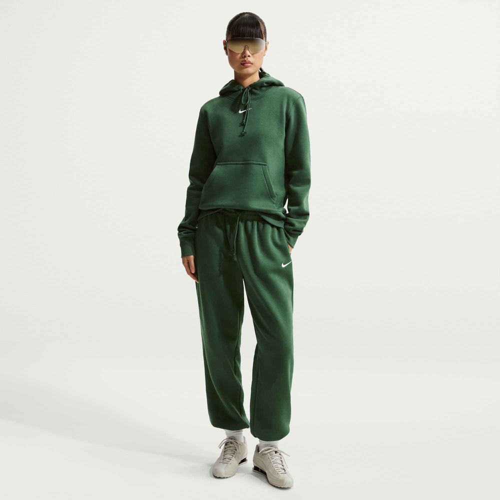 Nike Sportswear Phoenix Fleece Oversize-Trainingshose mit hohem Taillenbund für Damen - Fir / Sail