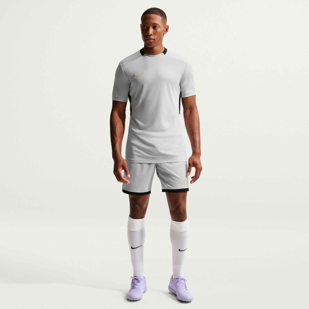 Nike Academy Dri-FIT Kurzarm-Fußballoberteil Herren - Lt Smoke Grey / Black