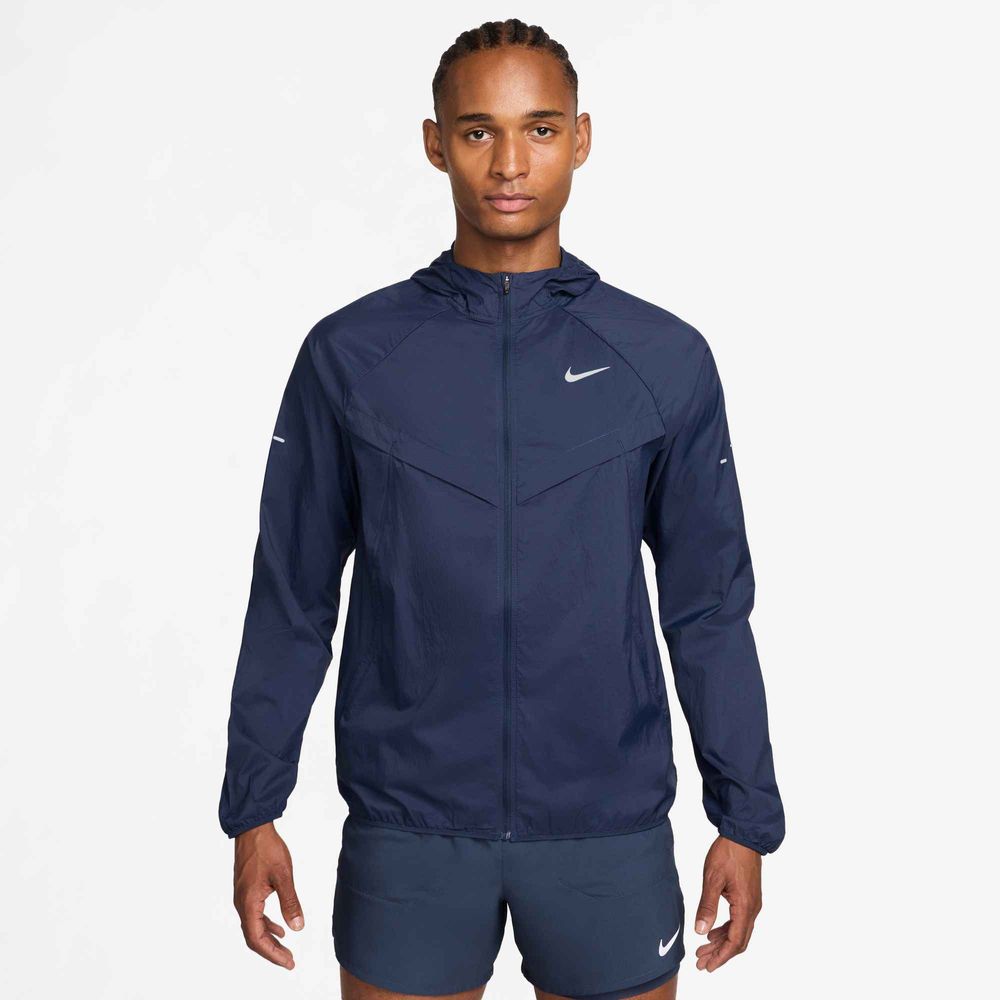 Nike M Nk Uv Rpl Stride Jacket - midnight navy/reflective silv