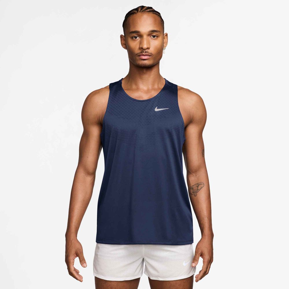 Nike Stride Dri-FIT ADV-Lauf-Tanktop für Herren - Midnight Navy / Reflective Silv